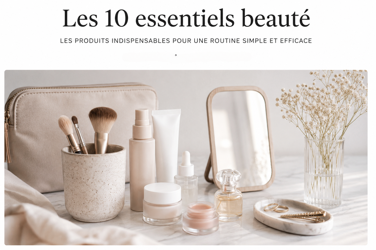 Les 10 essentiels beauté toujours présents dans ma salle de bain